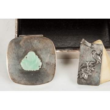 Three Asian Sterling Silver Items