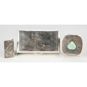 Three Asian Sterling Silver Items