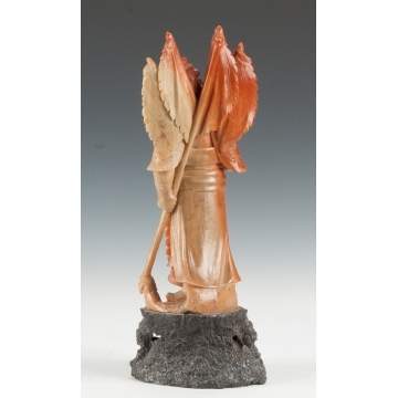 Chinese Carved Soapstone Court Figure