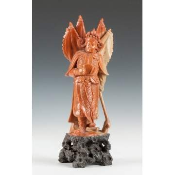 Chinese Carved Soapstone Court Figure
