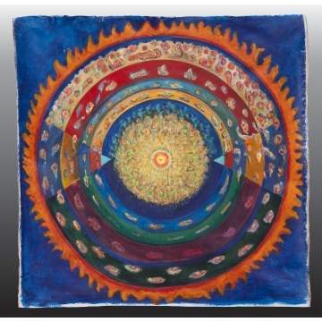 Stephen Sacklarian  (American, 1889-1983) "Birth, Conflict, Death, Resurrection"