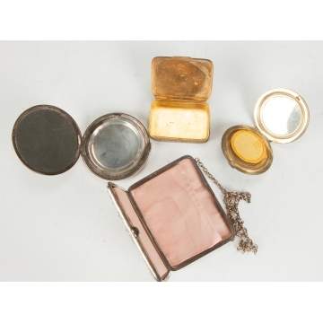 Silver & Enameled Boxes & Compacts