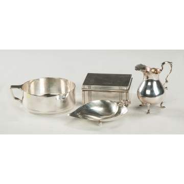 Four Tiffany & Co. Makers Sterling Silver Table Articles