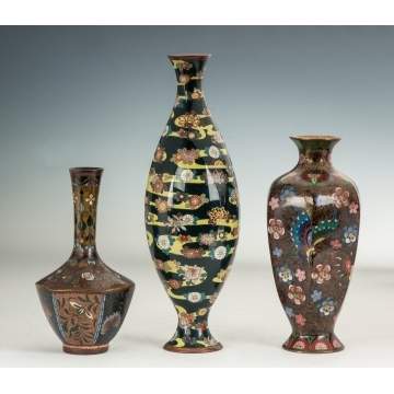 3 Japanese Vases