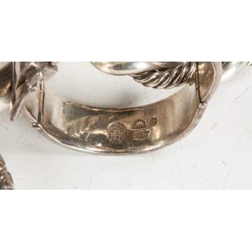 Group of 9 Sterling Vintage Bangle Bracelets