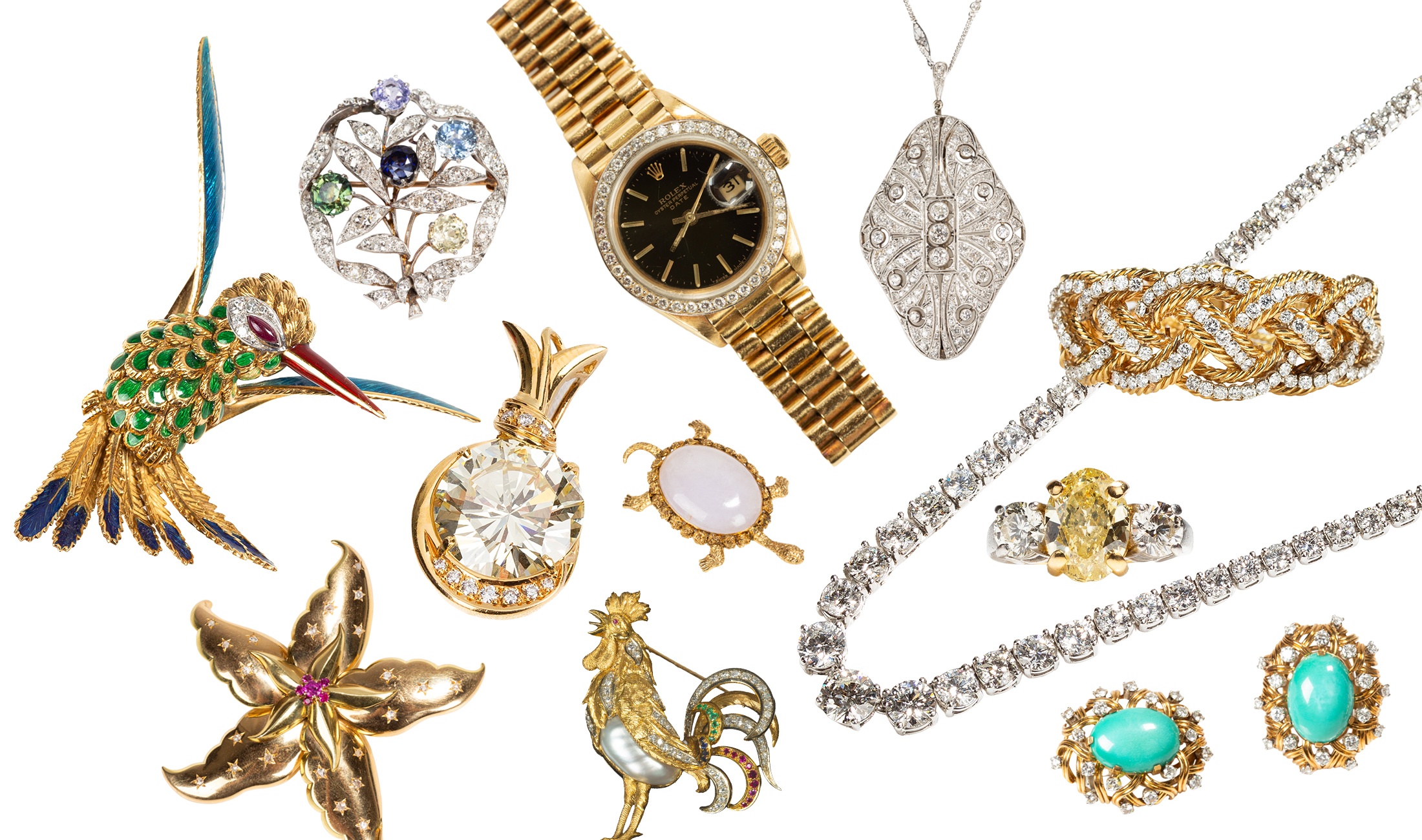 Over 150 pieces of fine estate jewelry