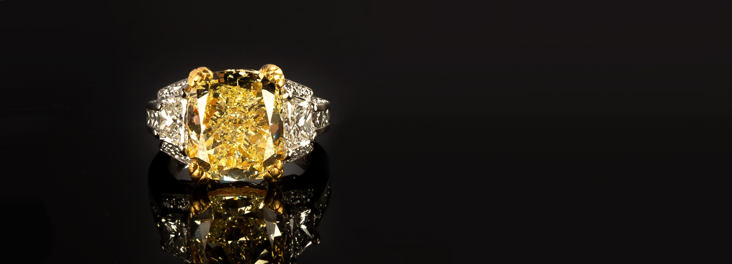 10 Carat Fancy Yellow Diamond Ring